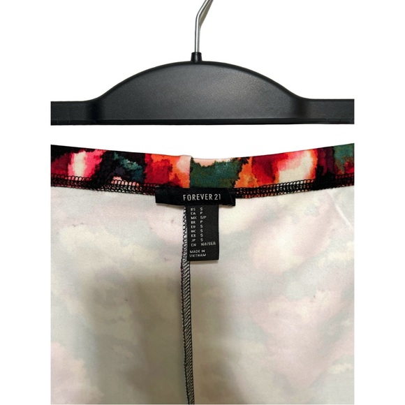 NWOT Forever 21 Watercolor Floral Print Pencil Skirt | Maximalist Bodycon Monet - Picture 3 of 3